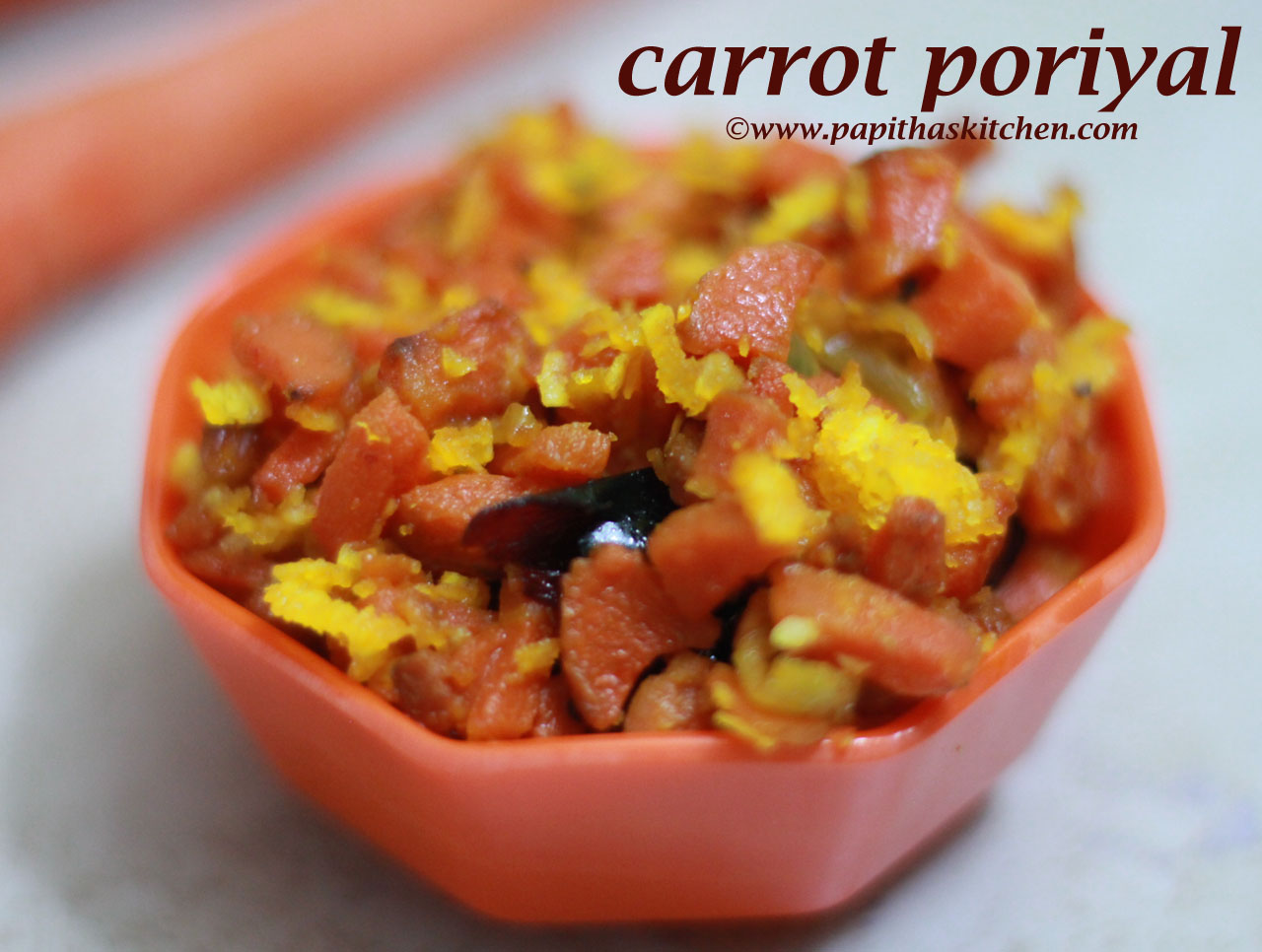 carrot poriyal 